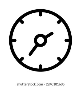 Uhrsymbol oder Logo einzeln auf Zeichensymbolen, Vektorgrafik - hochwertige Vektorsymbole in schwarzem Stil

