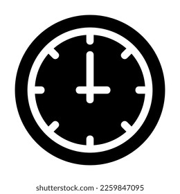 clock icon or logo isolated sign symbol vector illustration - high quality black style vector icons