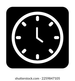 clock icon or logo isolated sign symbol vector illustration - high quality black style vector icons