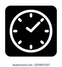 clock icon or logo isolated sign symbol vector illustration - high quality black style vector icons