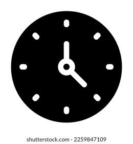 clock icon or logo isolated sign symbol vector illustration - high quality black style vector icons