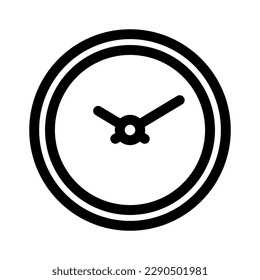 clock icon or logo isolated sign symbol vector illustration - high quality black style vector icons