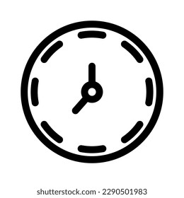 clock icon or logo isolated sign symbol vector illustration - high quality black style vector icons
