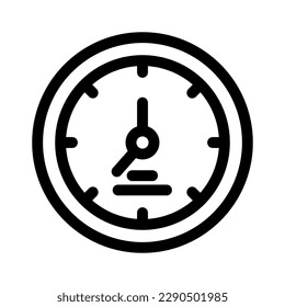 clock icon or logo isolated sign symbol vector illustration - high quality black style vector icons