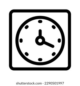 icono de reloj o logotipo símbolo de signo aislado ilustración vectorial - iconos vectoriales de estilo negro de alta calidad