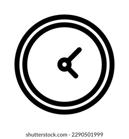 clock icon or logo isolated sign symbol vector illustration - high quality black style vector icons