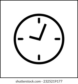 icono de reloj o logotipo símbolo de signo aislado ilustración vectorial - iconos vectoriales de estilo negro de alta calidad