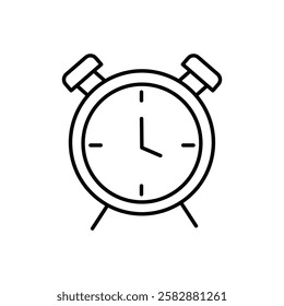 Clock icon logo sign set vector outline
