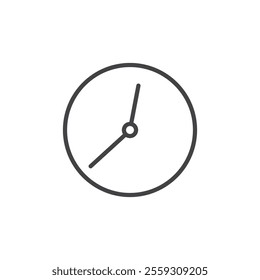 Clock icon Logo symbol outline set