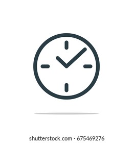 Clock Icon Logo Template Illustration Design. Vector EPS 10.