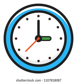 clock icon logo vector