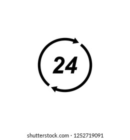 Clock icon logo vector design