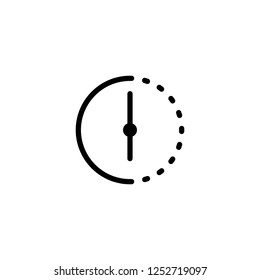 Clock icon logo vector design