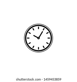 Clock icon logo vector template