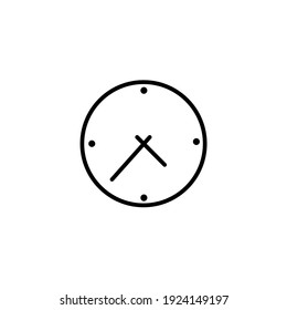 clock icon logo vektor simple desain white backgrond