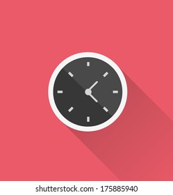 Clock icon in minimal style