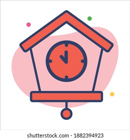 icono del reloj, estilo moderno icono de la línea Navidad y Año Nuevo, Símbolos de vacaciones de invierno aislados