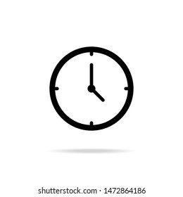 Clock Icon on background. Vector illustration