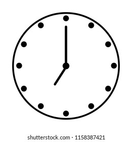 clock icon on white background