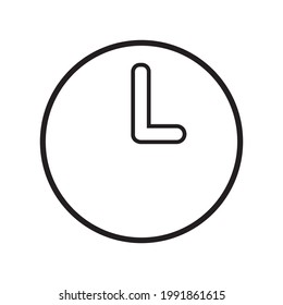 clock icon on white background Vector.