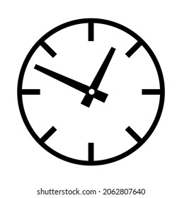 icono de reloj en fondo blanco