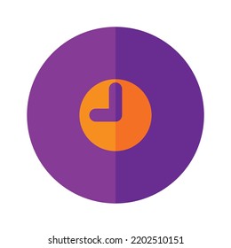 Icono de reloj en fondo blanco