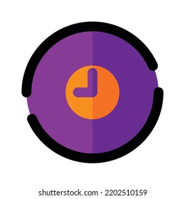 Icono de reloj en fondo blanco