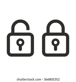 Clock  icon  on white background. Vector illustration.