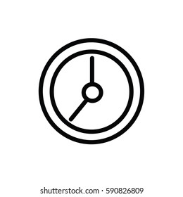 clock icon on white background