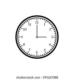 clock icon on white background