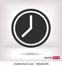 Clock icon. One of set web icons