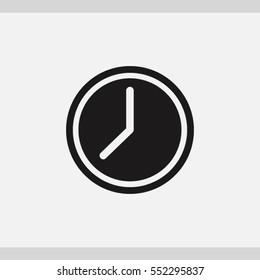 Clock icon. One of set web icons