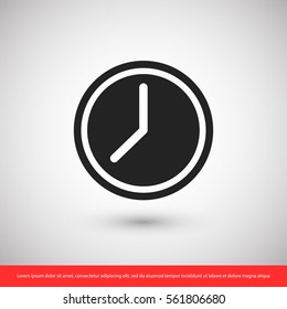 Clock icon. One of set web icons