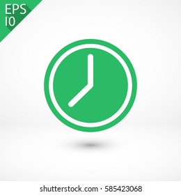 Clock icon. One of set web icons