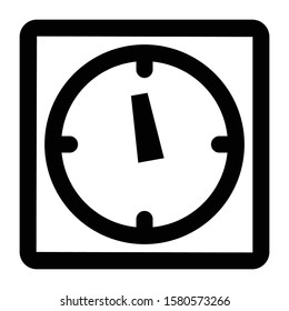 clock  icon outline vector design
