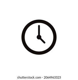 Clock icon. Passage time icon with arrow. vector illustration