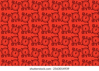 Clock icon pattern minimalist and simple pattern for background
