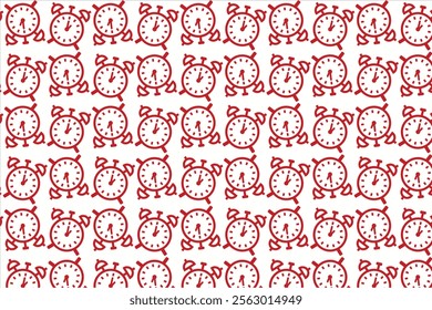 Clock icon pattern minimalist and simple pattern for background