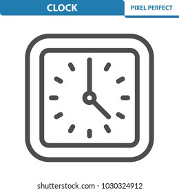 Clock Icon. Professional, pixel perfect icons optimized for both large and small resolutions. EPS 8 format. 12x size for preview.
