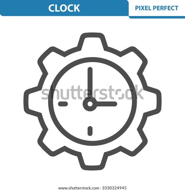 Clock Icon Professional Pixel Perfect Icons Stock Vector Royalty Free 1030324945