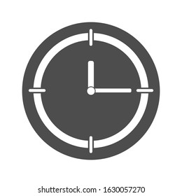 Clock icon. Scorpion and minute hand. Time vektor illustration.