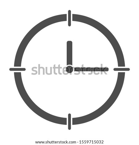 Clock icon. Scorpion and minute hand. Time vektor illustration.