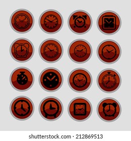 clock icon set