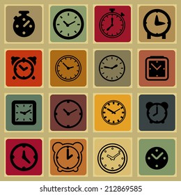 clock icon set