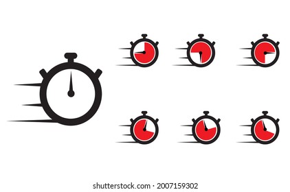 clock icon set inspiration logo app icon poster and web icon