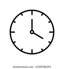 Clock Icon Set for Time and Schedule