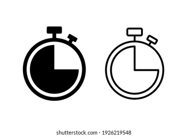 Clock Icon Set. Time Icon Vector. Watch Icon Symbol