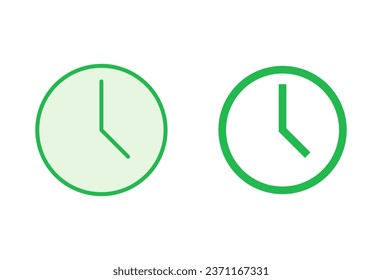 Clock icon set. Time icon vector. watch icon symbol