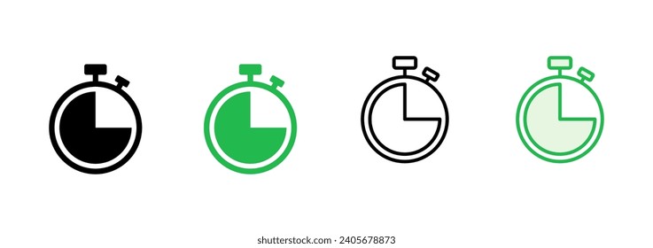 Clock icon set. Time icon vector. watch icon symbol