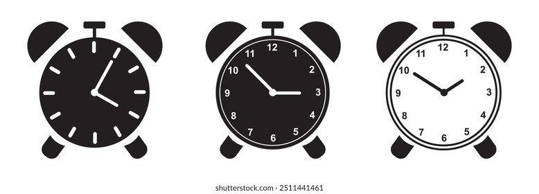 Clock icon set. Time icon vector. watch icon symbol